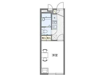 レオパレスアゼリアII(1K/1階)の間取り写真