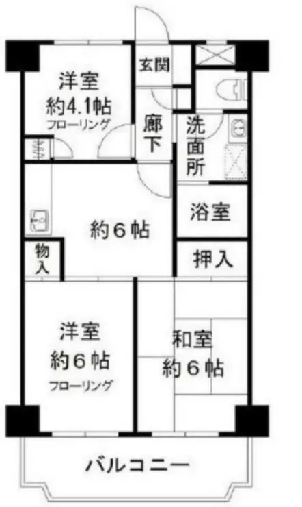 リヒテスハイム 3階階 間取り