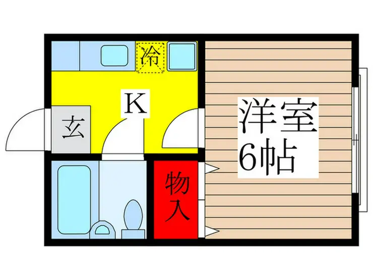 コーポサンライズII 2階階 間取り