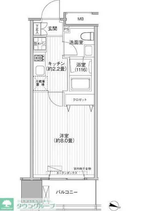 桜ヒルズ九段北 5階階 間取り