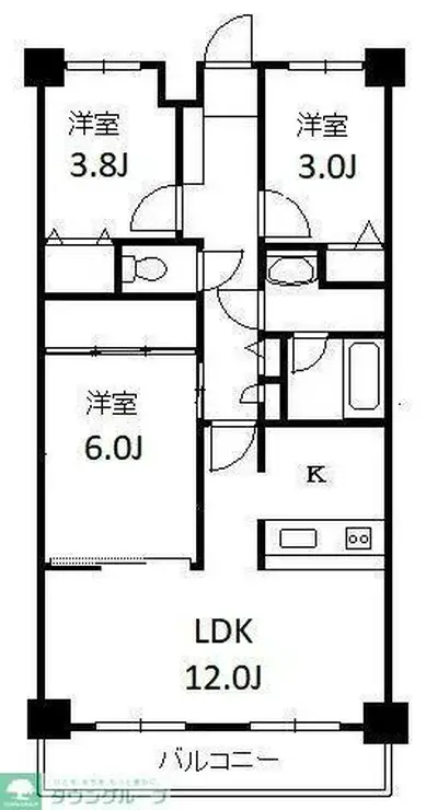 トレシア南大泉 1階階 間取り