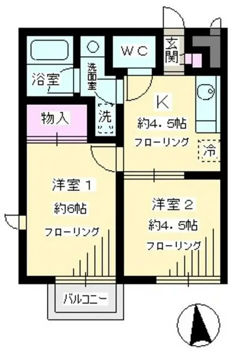クレール桜ヶ丘 1階階 間取り