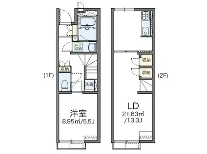 レオネクスト花水木(1LDK/1階)の間取り写真
