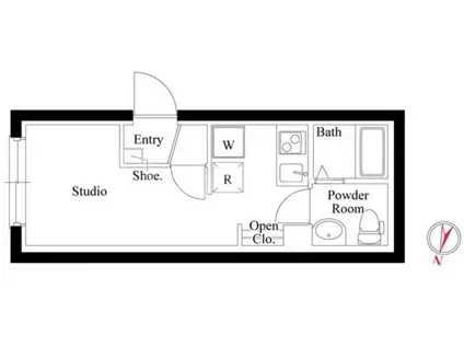 Mステージ志村坂上(ワンルーム/2階)の間取り写真