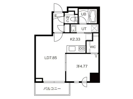 BPRレジデンス琴似(1LDK/6階)の間取り写真