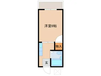 光ファミーユ(1K/1階)の間取り写真