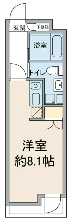 West4不動前 1階階 間取り