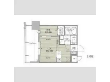 グランフォーレ博多ウォーターフロント(1LDK/10階)の間取り写真