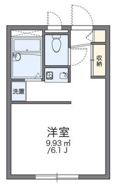 レオパレスタウンコート(1K/1階)の間取り写真