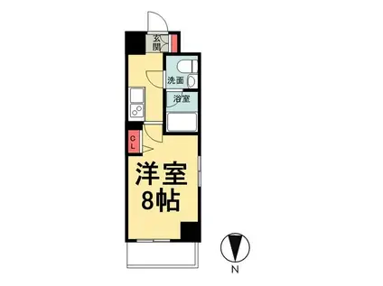 T-TERRACE森下(1K/4階)の間取り写真