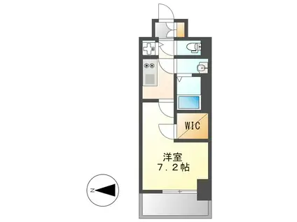 エスリード新栄グラティア(1K/13階)の間取り写真