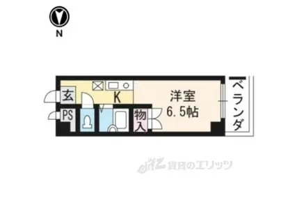 1919岡部(1K/3階)の間取り写真