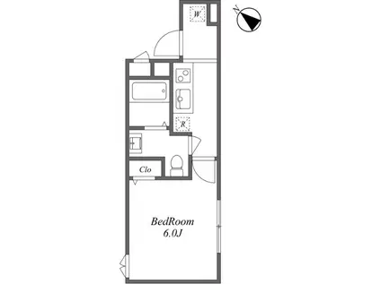 アーバンコート西巣鴨(1K/2階)の間取り写真