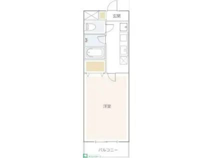 サンテル東寺尾(1K/1階)の間取り写真