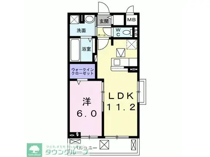 プレシャス エイト I(1LDK/1階)の間取り写真