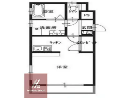 AMEDEE福島(ワンルーム/3階)の間取り写真