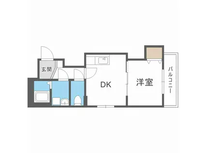 ビジュ元町(1LDK/5階)の間取り写真