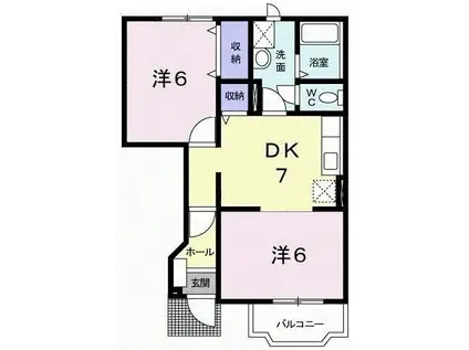 CENTURY21(2DK/1階)の間取り写真