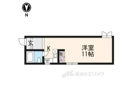 プルミエール五条(ワンルーム/2階)の間取り写真