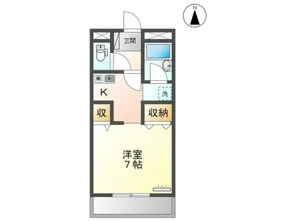 ネクステージ(1K/2階)の間取り写真
