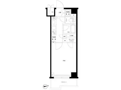 ルーブル久我山弐番館(1K/3階)の間取り写真