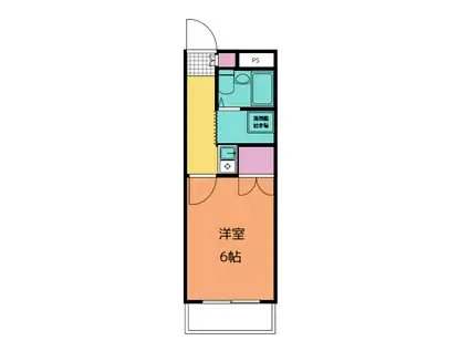 ソフィア新高(1K/1階)の間取り写真