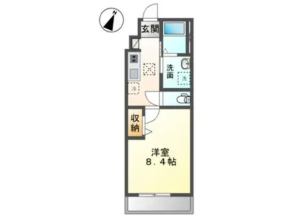 TANTO FIORE(1K/1階)の間取り写真