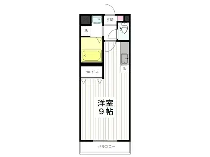 アコルデ高橋(ワンルーム/2階)の間取り写真