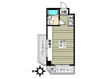 リエス本郷(ワンルーム/1階)の間取り写真