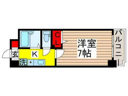 プライムアーバン行徳II(1K/5階)の間取り写真