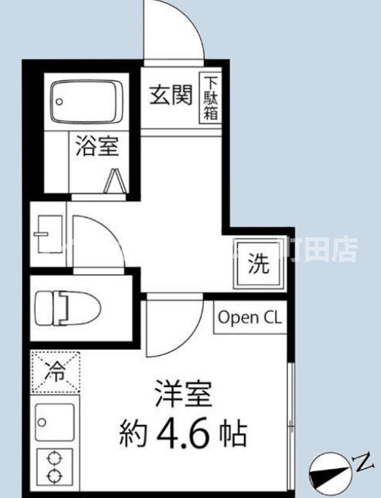 TS CUORE三ツ境2(ワンルーム/1階)の間取り写真