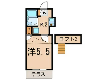 シャルマン田園調布(1K/1階)の間取り写真