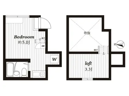 プレシャス北千住II101(ワンルーム/1階)の間取り写真
