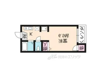 樅ノ木寮(1K/1階)の間取り写真