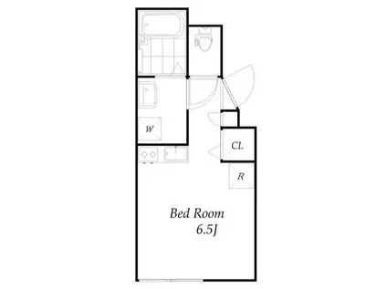 ラ・メール中延(ワンルーム/4階)の間取り写真