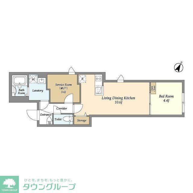 タスキSMART新大塚III(1SLDK/B1階)の間取り写真