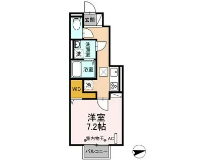 DS COCO(1K/1階)の間取り写真