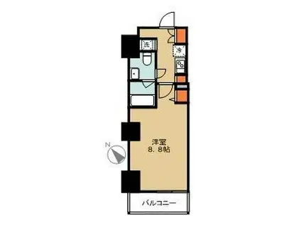 アイル川崎ステーションプラザ(1K/3階)の間取り写真