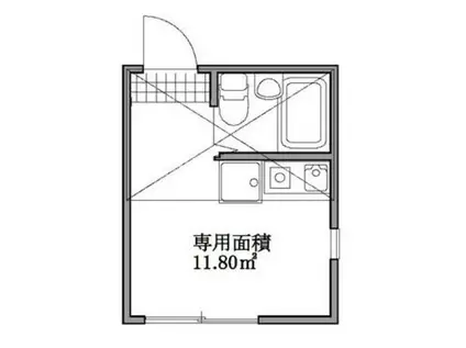 MDM赤羽岩淵II(ワンルーム/1階)の間取り写真