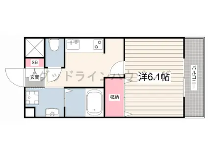 セントラル小野(1K/1階)の間取り写真