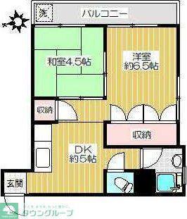 フォトリス荻窪(2DK/3階)の間取り写真