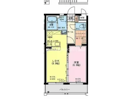 グラン ソレイユ I(1LDK/1階)の間取り写真