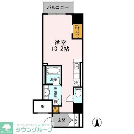 御幸レジデンス丸の内(ワンルーム/9階)の間取り写真