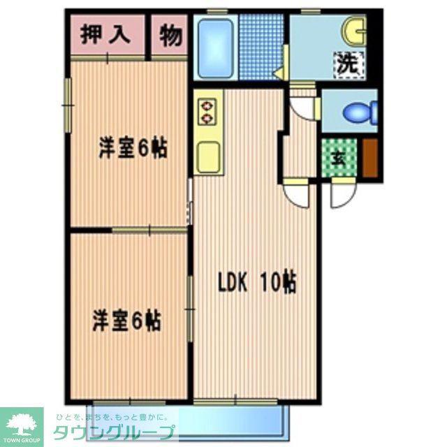 アークガーデン(2LDK/2階)の間取り写真