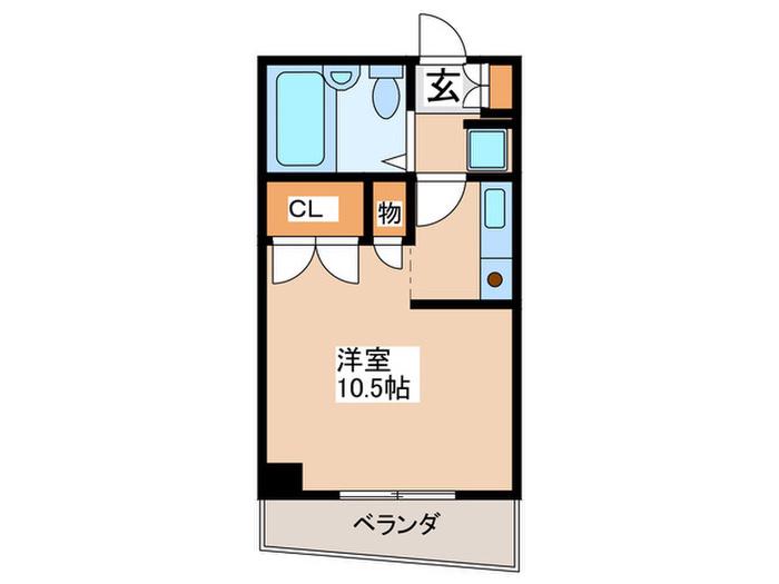セブンヴィレッジ(ワンルーム/3階)の間取り写真