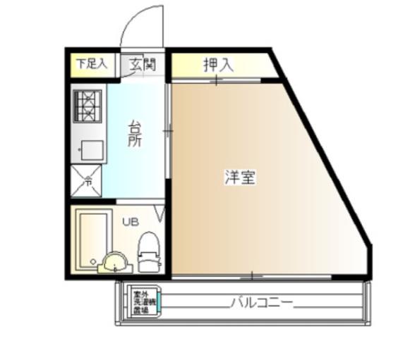 ハイブリッジみずほ(1K/3階)の間取り写真