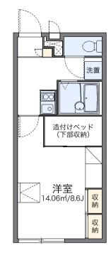 レオパレスアンフィールド(1K/2階)の間取り写真