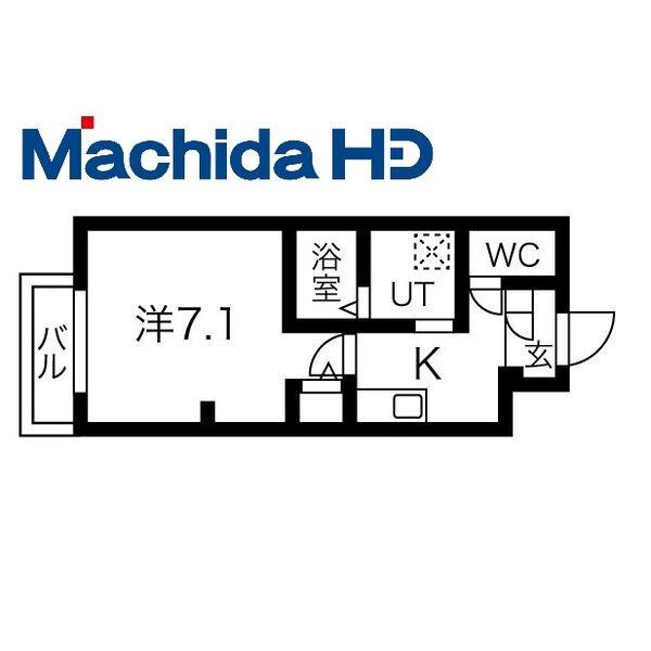 土師町エヌエム・スワサント・ヌフ・ノース(1K/3階)の間取り写真