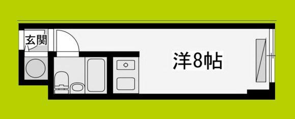 ファミール北大阪3号棟(ワンルーム/2階)の間取り写真