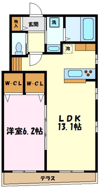 MINO 1ST(1LDK/1階)の間取り写真